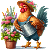 Chicken as gardener