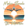 Airplane show over Maho Beach