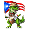 Puerto Rico T-Rex Dinosaur