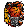 Dynamic Basketball Graffiti