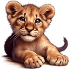 Little (Cute Lion Cub)