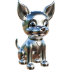 Chrome Hund Silber süß