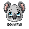 Mignon koala, je m’en fiche