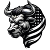 Patriotic Bull