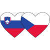 Slovenia Czech Republic Flag Heart