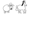 Moutons et chevaux