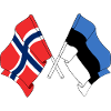 Flag Norway, flag Estonia