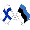 Drapeau Finlande, drapeau Estonie