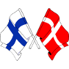 Drapeau Finlande, drapeau Danemark