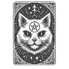 Tarotkort Djävulen XV, Tarotkort Katt