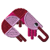 Shrimp embroidered