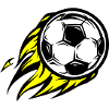 Football burns fire