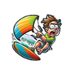 Kitesurfing Wave chaser wind racer