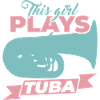 This girl plays tuba