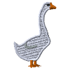 Goose embroidered