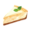 Beautiful cheesecake illustration