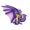 Herbst Lila Drache