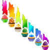 Rainbow Cupcake