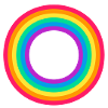Bunter Regenbogen Kreis