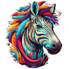 Abstract zebra design