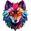 wolf abstract design