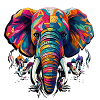 Abstract elephant