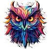 Owl Abstract Design