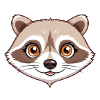 Madame raton laveur kawaii