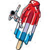 Glace Astronaute popsicle - Summer american