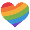 Regenbogen-Herz