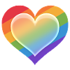 Rainbow Heart Style 1