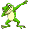 Cool Frog Dabbing Pose Trendy