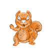 Tu mi guardi Funny Chipmunks Amante degli animali gioco di parole
