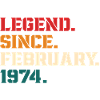Legend Since February 1974