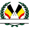 Flags Belgium laurel wreath banner
