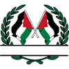 Flags Palestinian laurel wreath banner