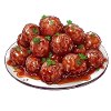 Juicy meatballs with herbs
