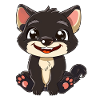 Cute Tasmanian Devil Cartoon Style