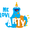 Sesame Street Cookie Monster Me Love Party