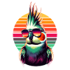 Retro Sunglasses Cockatiel Birdwatching Cockatiels