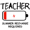 Teacher Battery Empty Summer Charging