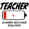 Teacher Battery Empty Summer Charging
