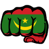 Mauritania Flag Fist