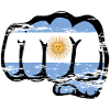 Argentina flag fist used