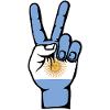 Argentina Flag Peace Symbol