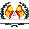 Flags Spain laurel wreath banner
