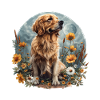 Golden Retriever Motif Cute