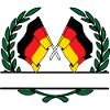 Flags Germany laurel wreath banner