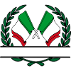 Flags Italy laurel wreath banner