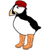 Puffin with Rain Boots Puffins